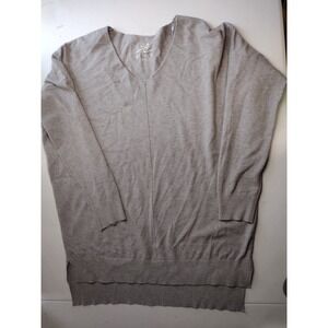 BY TALIA Women's‎ Taupe V Neck Dolman Sleeve Sweater M L